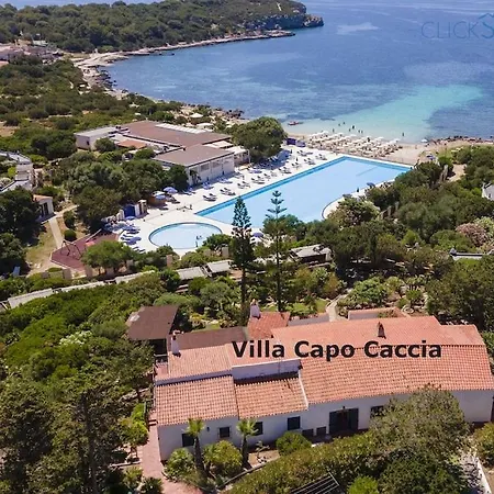 Villa Capo Caccia Con Vista Mare Con Piscina E Spiaggia Privata